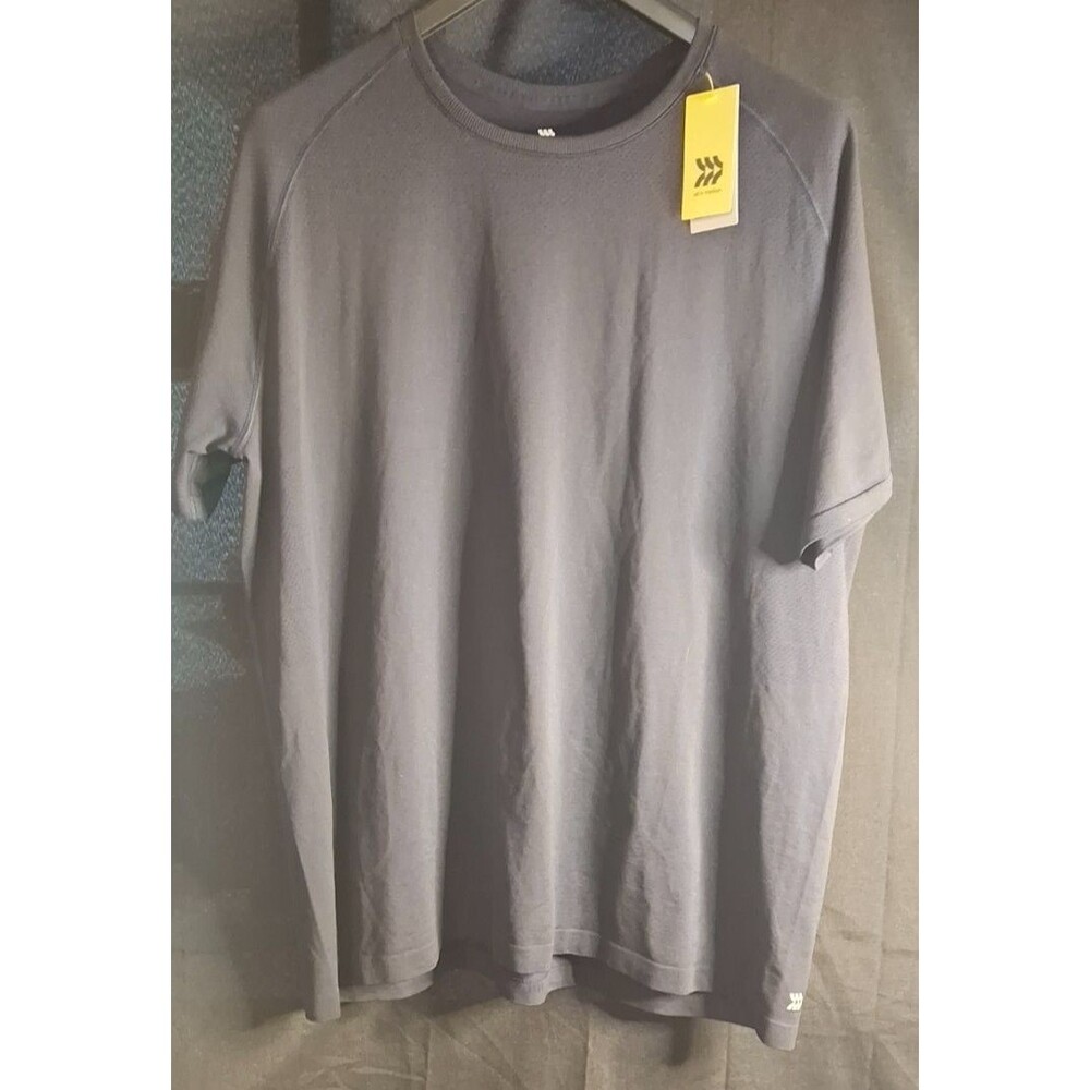 All In Motion Blue Heather Seamless Athletic T-Shirt Men's Size XL New w/ Tags